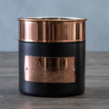 Charcoal And Copper Sugar Canister
