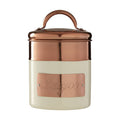 Cream And Copper Sugar Canister