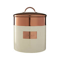 Cream And Copper Bread Bin