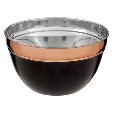 Medium Black and Copper Mixing Bowl