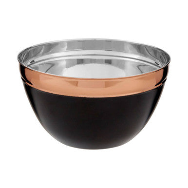 Large Black and Copper Mixing Bowl