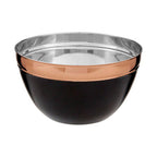 Large Black and Copper Mixing Bowl