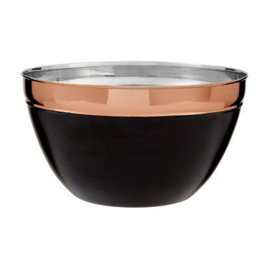Large Black and Copper Mixing Bowl