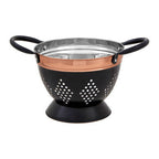 Small Charcoal and Copper Colander
