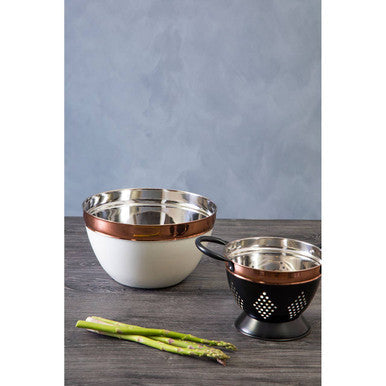 Small Charcoal and Copper Colander