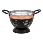 Medium Charcoal and Copper Colander
