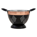 Medium Charcoal and Copper Colander