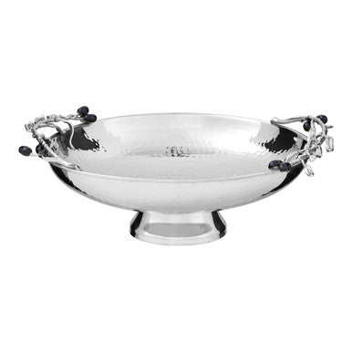 Low Silver Grapes Fruit Bowl