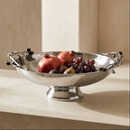 Low Silver Grapes Fruit Bowl
