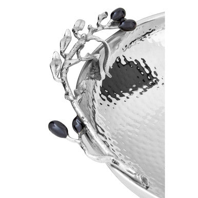 Low Silver Grapes Fruit Bowl