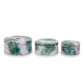 Set of 3 Palm Leaf Cake Storage Tins