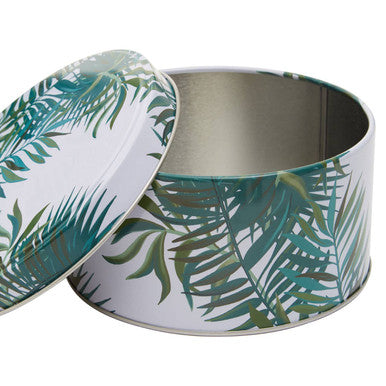 Set of 3 Palm Leaf Cake Storage Tins