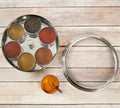 Set of 7 Spice Storage Container with Clear Lid