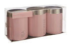 Light Pink Enamel Canisters