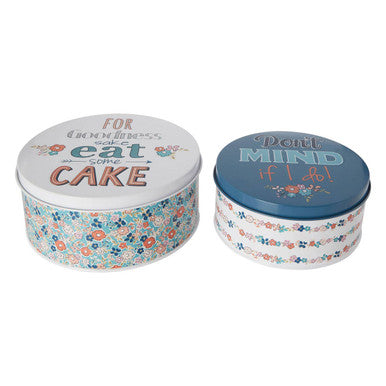 Set Of 2 Round Cake Tins