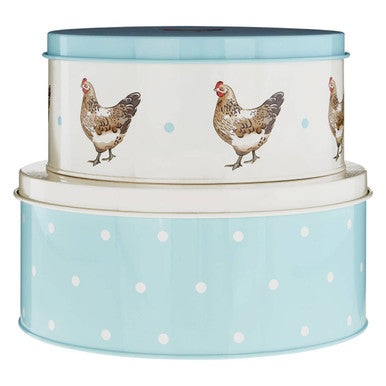 Set Of 2 Round Cake Tins