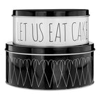 Cake Storage Tins Set Of 2