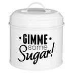 Set of 3 Round Tea Coffee and Sugar Canisters