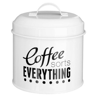 Set of 3 Round Tea Coffee and Sugar Canisters