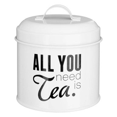 Set of 3 Round Tea Coffee and Sugar Canisters