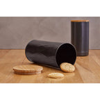 Rhombus Black Large Storage Canister