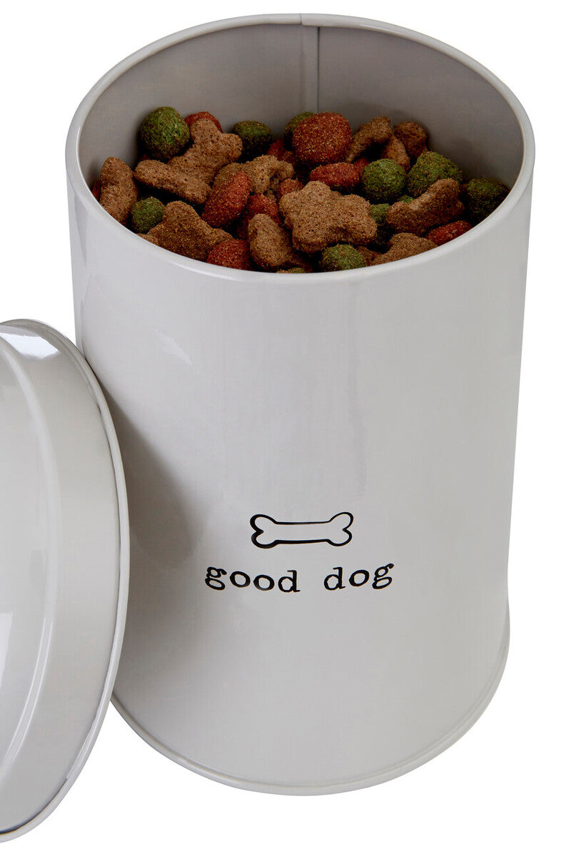 Grey Dog Food Storage Canister 1.2 Litre
