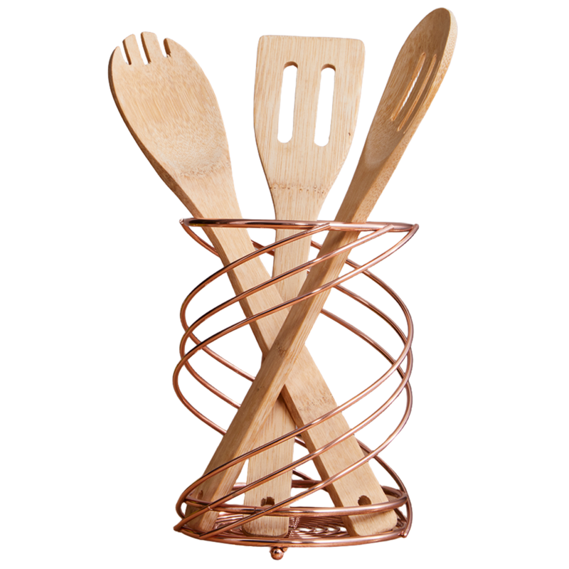 Gold Wire Utensil Holder