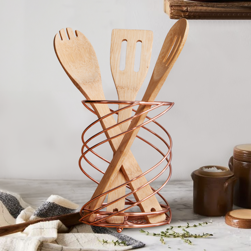 Gold Wire Utensil Holder