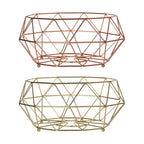 Copper Finish Fruit Basket
