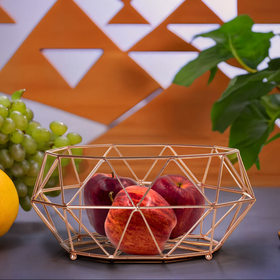 Copper Finish Fruit Basket
