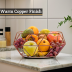 Copper Finish Fruit Basket