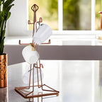 Copper Finish 6 Mug Tree