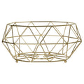 Gold Finish Fruit Basket
