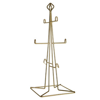 Gold Finish 6 Mug Tree