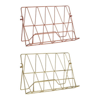Gold Finish Wire Cookbook Stand