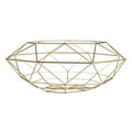 Gold Finish Wide Fruit Basket