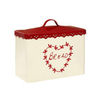 Cream And Red Bread Bin