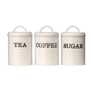Cream Tea Coffee and Sugar Canister Set