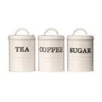 Cream Tea Coffee and Sugar Canister Set