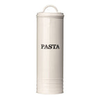 Cream Pasta Canister with Sketched Lettering
