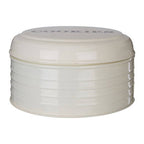 Cream Finish Round Biscuit Tin