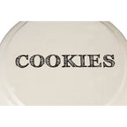 Cream Finish Round Biscuit Tin