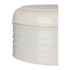 Cream Finish Round Biscuit Tin