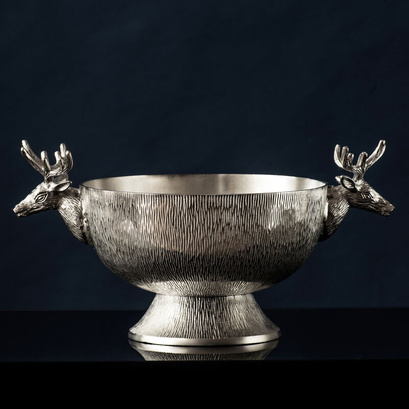 Nickel Finish Punch Bowl