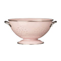 Pastel Pink Enamel Retro Colander | Hollis