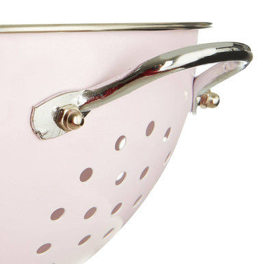 Pastel Pink Enamel Retro Colander | Hollis