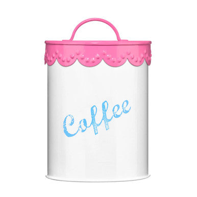 Pink Coffee Canister