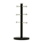Matt Black Metal 6 Cup Mug Tree