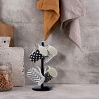 Matt Black Metal 6 Cup Mug Tree