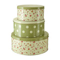 Set Of Three Round Storage Tins